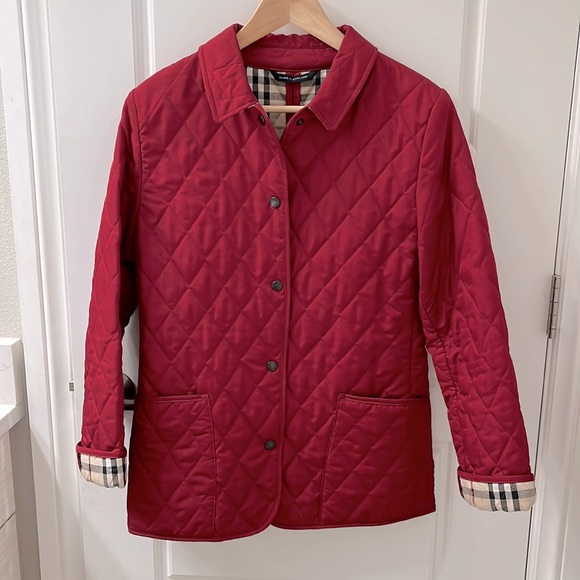 Burberry Jackets & Blazers - Burberry Diamond Quilted Jacket, classic plaid interior